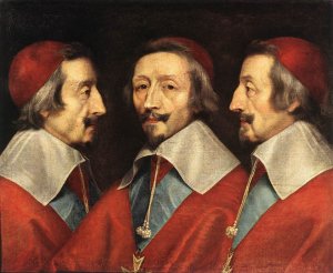 Triple Portrait of the Head of Richelieu, 1642